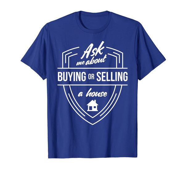 

ask me about buying real estate agent t shirt realtor shirt, White;black