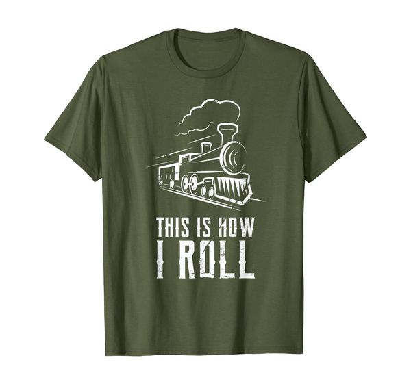 

This Is How I Roll Train T Shirt Funny Train Lover Gift Rail, Mainly pictures