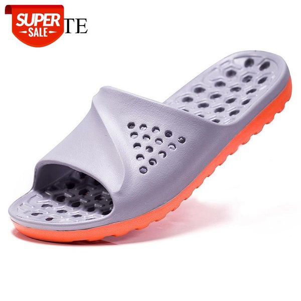 

men slipper badslippers casual non-slip slides summer massage flip flops bathroom beach slipper home soft man massage sandals #fh2t, Black