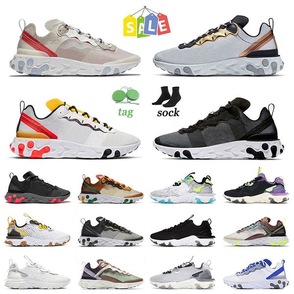

2022 mens running shoes epic element 55 sail anthracite metallic silver tour yellow soalr red desert sand men women outdoor trainers
