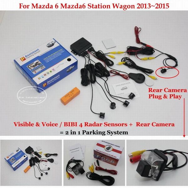 

car rear view cameras& parking sensors for 6 station wagon 2013 2014 2021 rearview camera auto alarm sensor reverse system