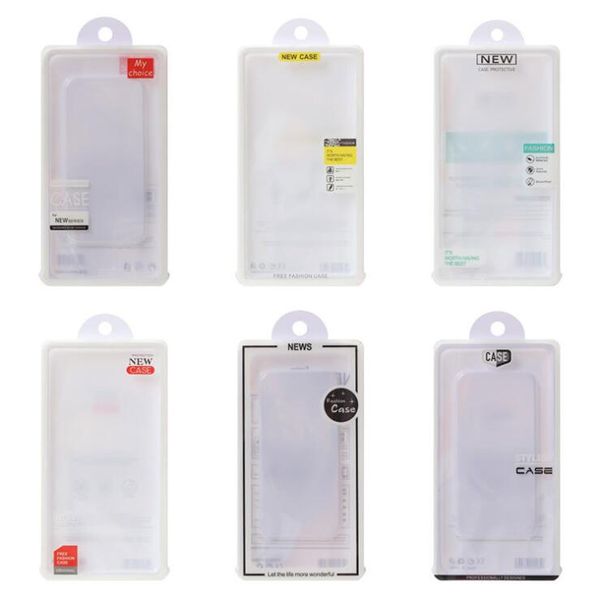 Caixas de embalagem de caixa de plástico universal de plástico vazio para caixas de embalagem para telefone celular iphone 13 12 11 Pro Max com inserção
