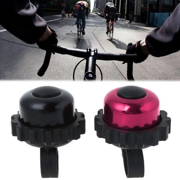

bike horns bicycle bell rotation gear aluminum alloy horn safety alarm cycling sound