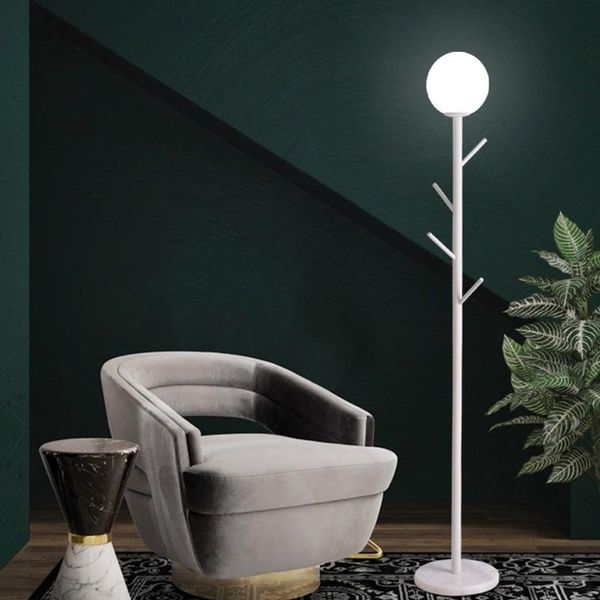 

nordic marble wrought iron coat rack floor bedroom hanger creative metal hanger floor lamp foot switch for lamp led sofa