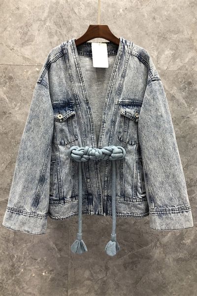 Mode coole Beliebte Marke Denim Mantel Womens Herbst European Güter Neue Nische Straße All-Match 9W