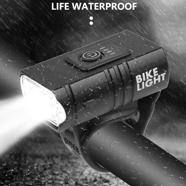 

usb back headlight lamp flashlights rechargeable led bike light set 2xt6 6 modes bicycle headlight taillight