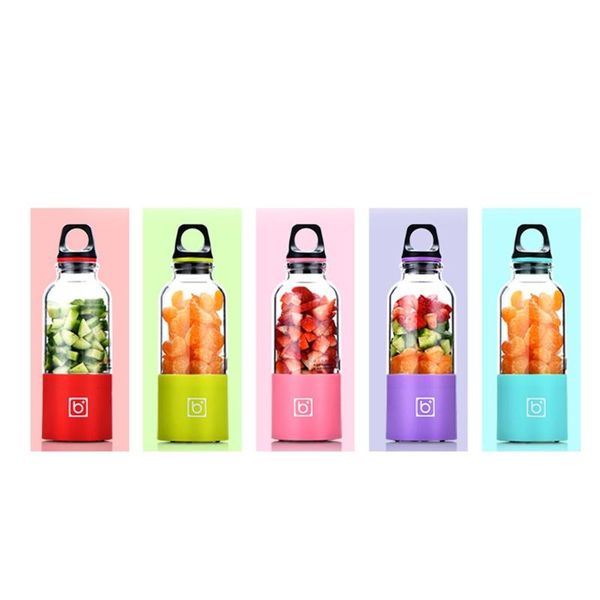 

500ml 2 blade portable blender juicer machine mixer electric mini usb processor juicer smoothie blender cup