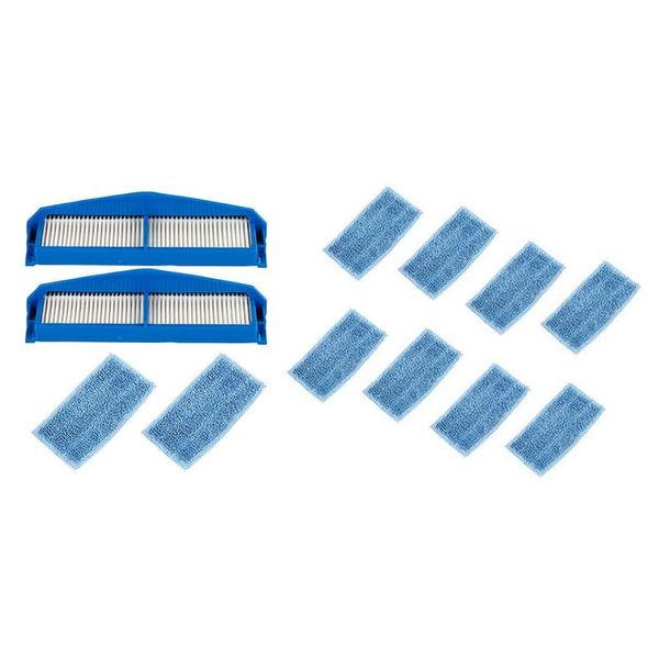 

vacuum cleaners 8pcs replaceable mop cloth with hepa filter kit for fc8007 fc8792 fc8794 fc8796 cleaner