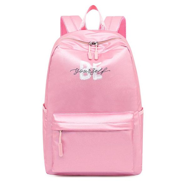 

school bags pink backpacks girls bag for teenage women bookbags large nylon waterproof high student college campus schoolbag