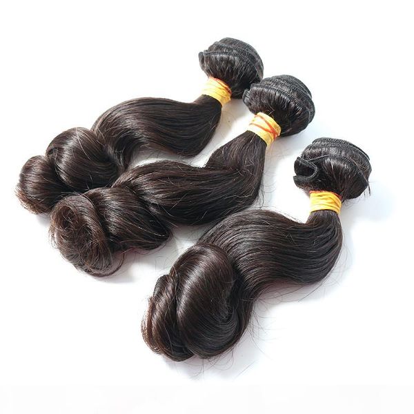 

selling indian loose wave 100% virgin human hair bundles 3 piece remy hair for women, Black;brown