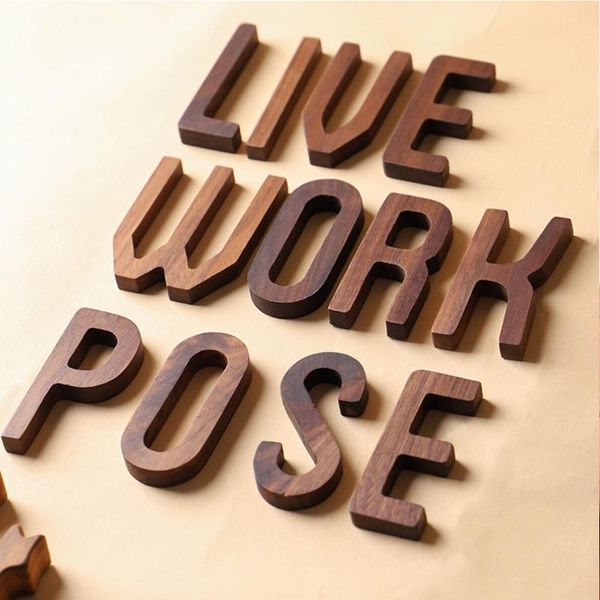 

novelty items wooden letter english alphabet diy personalised name design art craft apartments coffee door office wedding home wall decorati