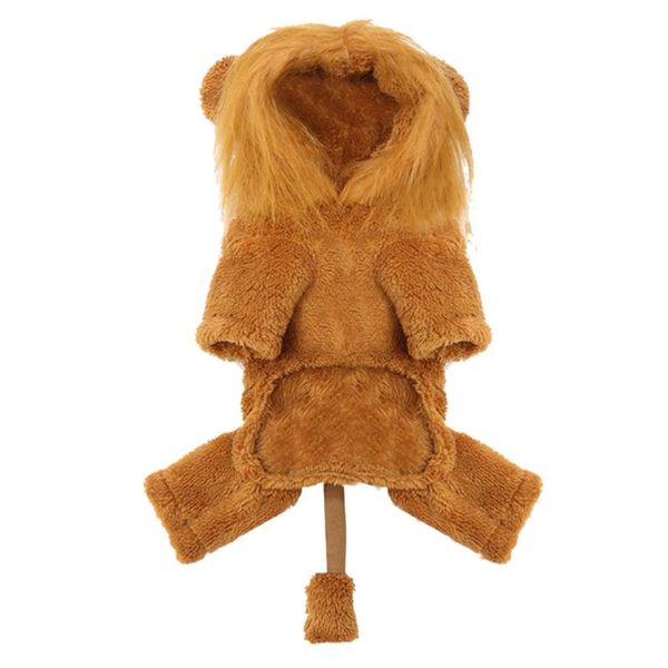 

dog apparel funny lion costumes pet cosplay dress warm outfits clothes for