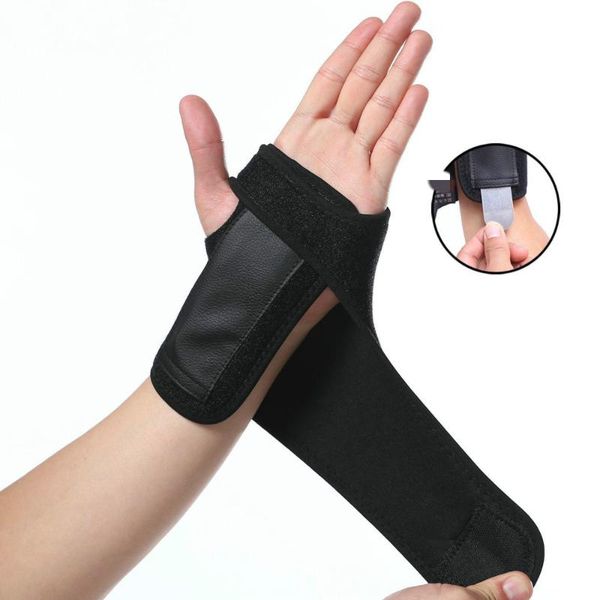 

wrist support 1pcs adjust wristband steel brace hand finger splint carpal tunnel syndrome, Black;red