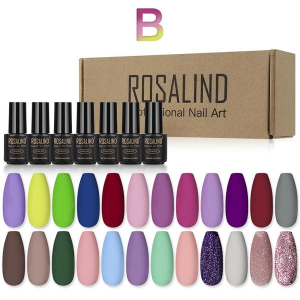 

nail art kits rosalind professional polish set soak off acrylic maeffect gel varnishes base coat for kit fast 24pcs