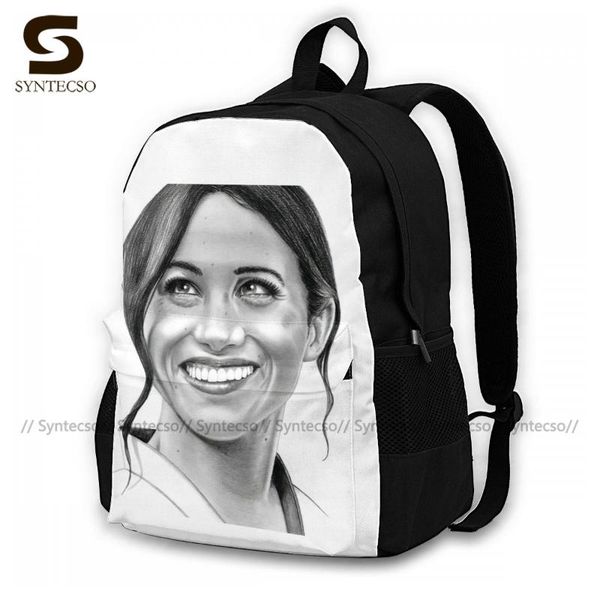 

meghan markle backpacks kawaii polyester outdoor backpack teen soft bags
