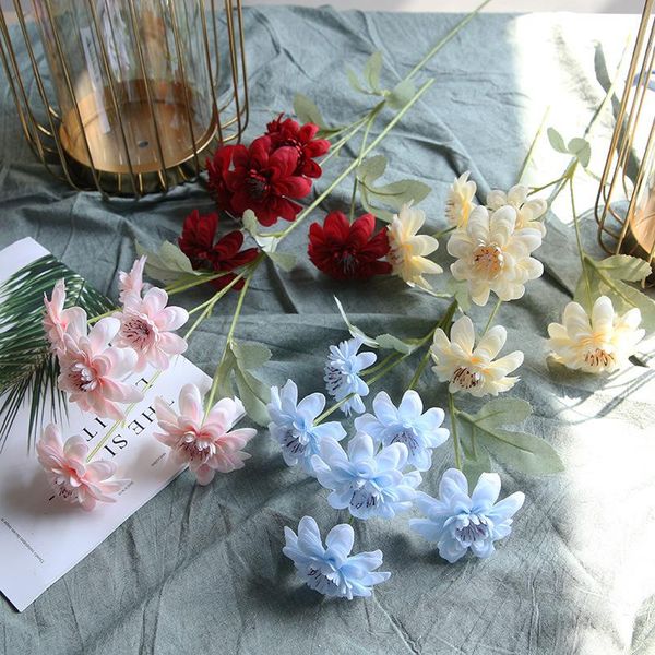 

decorative flowers & wreaths wedding 6-head xiaoli flower manufacturer hall home decoration