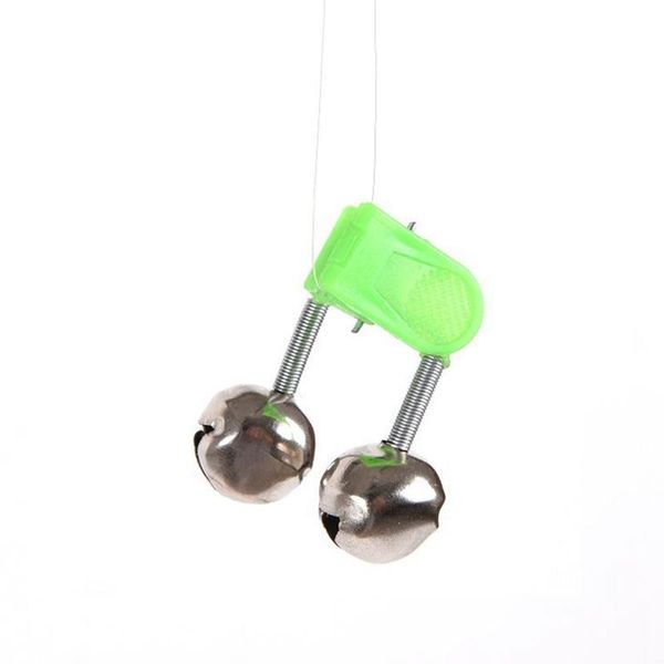 

50pcs 4.5cm outdoor twin bells ring fishing rod clamp bite lure alarm
