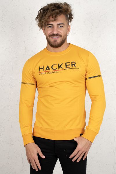 

Saffron Fronting Written Handles Ribbon Oval Collar Sweat 2100388 Hqej, Black
