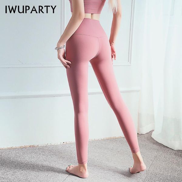

yoga outfits iwuparty candy color compression pants women high waist sport leggings push up fitness running gym tummy control legging, White;red