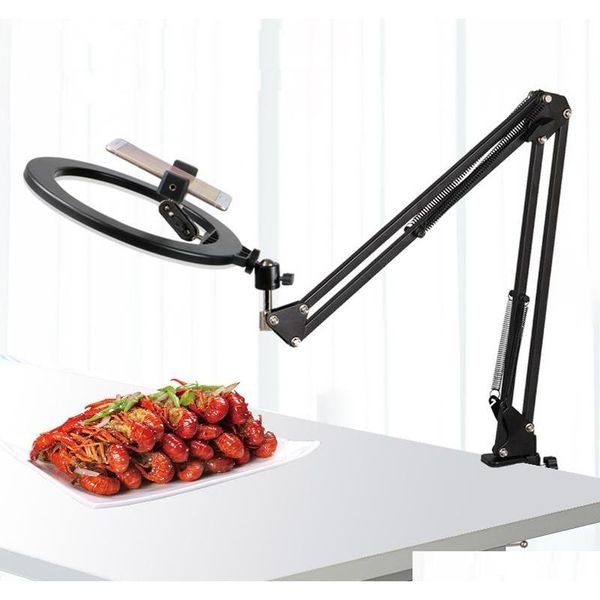 

10 inch ring light fill lamp bracket jewelry food broadcast live light shooting p tripod video light clrnb mupwq