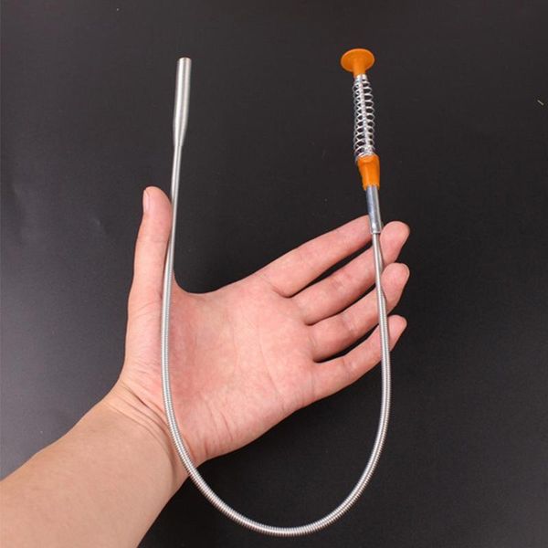 

professional hand tool sets sewer fetcher sink claw kitchen cleaning tools pipeline dredge hair brush cleaner bend with spring grip 85cm