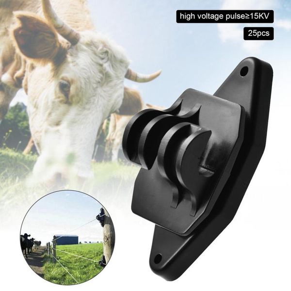 

party favor 25pcs electric fence wire high strain post insulator for wooden posts terminal rod insulators electronic fitting #4
