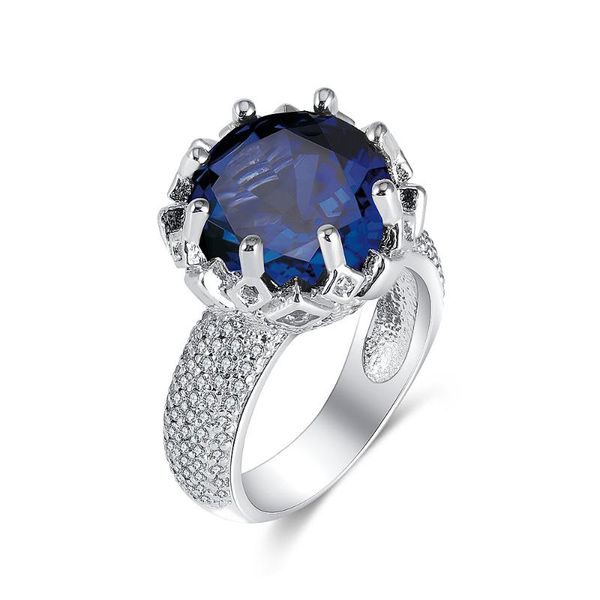 

wedding rings fashion silver plated finger ring for women elegant zircon female trendy gifts jewelry, Slivery;golden