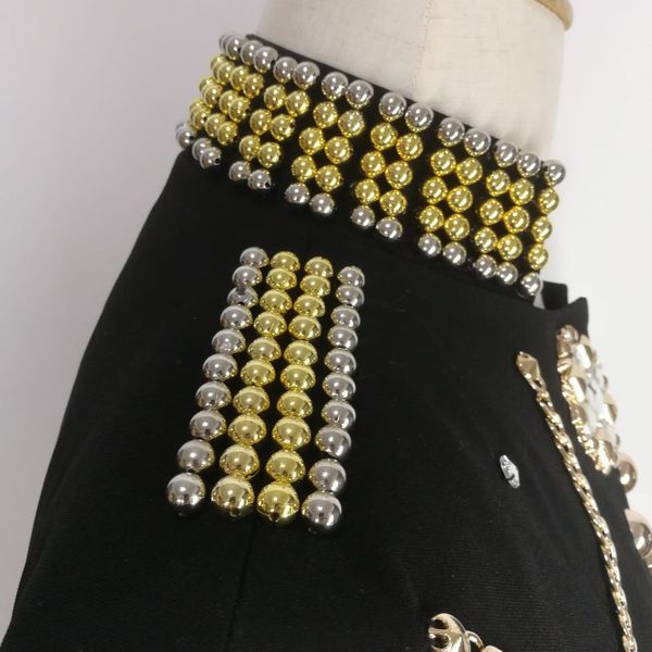 

male costume pearl crystals rhinestones black vest for singer dancer bar dj ds vest party performance nightclub bar night field, Black;red