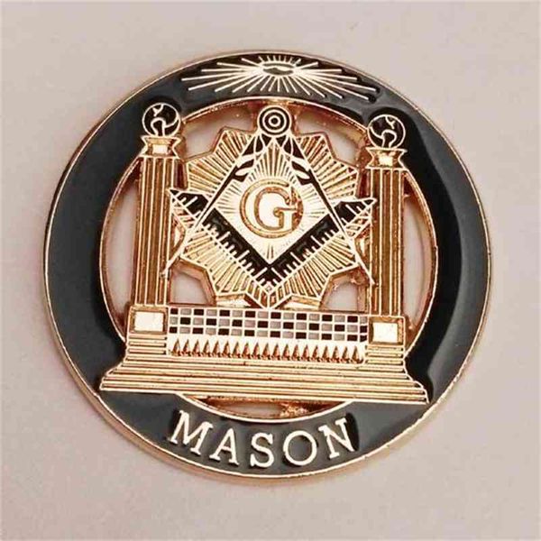 

10pcs 1" double column masonic lapel pin with butterfly clutch on backing, Gray