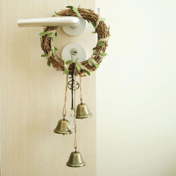 

decorative objects & figurines witch bell protection doorknob hook wika wind chimes room wall decoration diy flower bouquet wreath for weddi