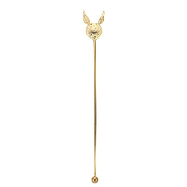 

spoons 1pc household mixing rod stainless stirring spoon kitchen accessory (golden)