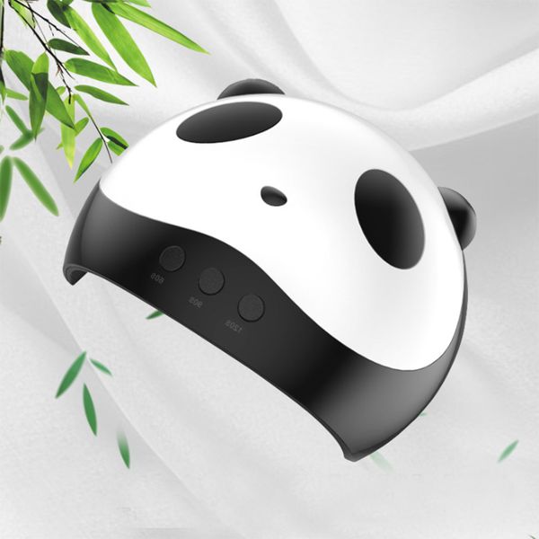 

panda shape nail dryer 36w uv nail lamp nail dryer for all gels infrared sensor usb timing polish dryer art tool