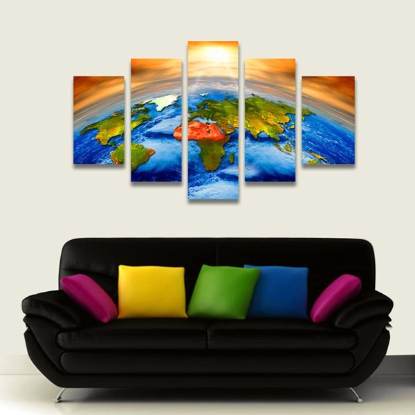 

5pcs/set unframed home decor canvas paintings living room decoration mural