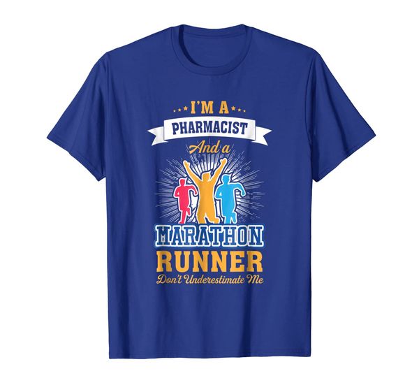

I Am A Pharmacist And A Marathon Runner Shirt, White;black
