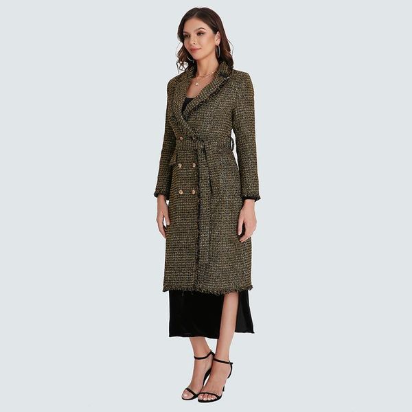 

women's trench coats women coat sashes belted casual long outerwear loose overcoat winter fashion double-breasted windbreaker femme, Tan;black