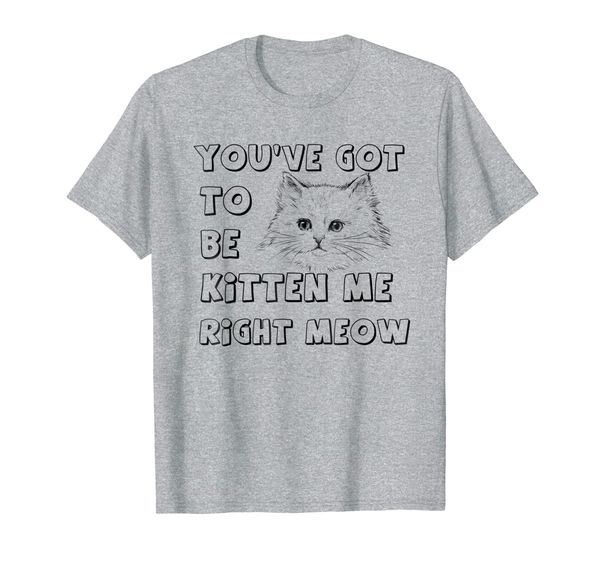 

you've got to be kitten me - funny cat t-shirt, White;black