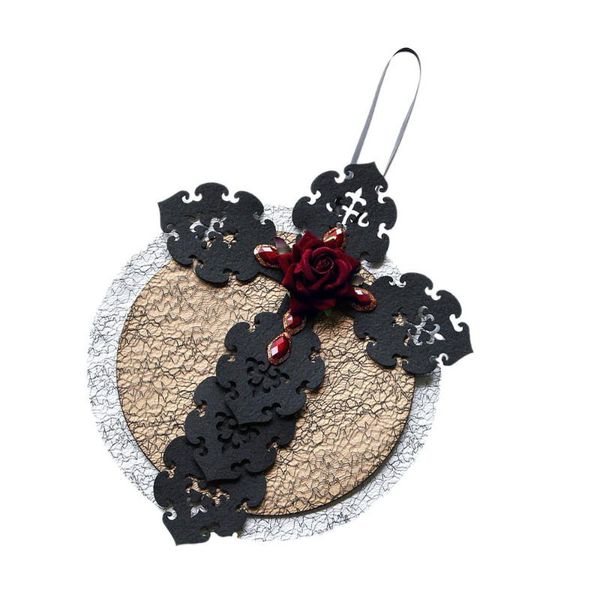 

party decoration 1pc decorative wreath pendant household garland ornament prop