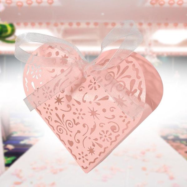 

50pcs hollow die-cut flowers favor boxes wedding candy boxes wedding gift -