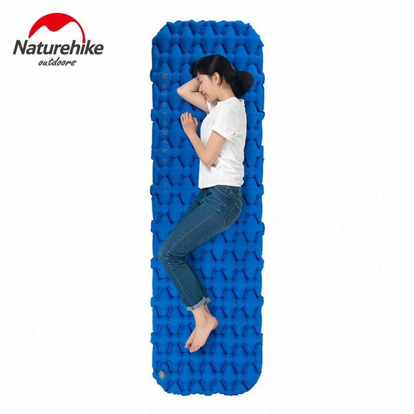 

outdoor pads naturehike sleeping inflatable mattress with air bag ultralight camping pad single double person moistureproof mat travel