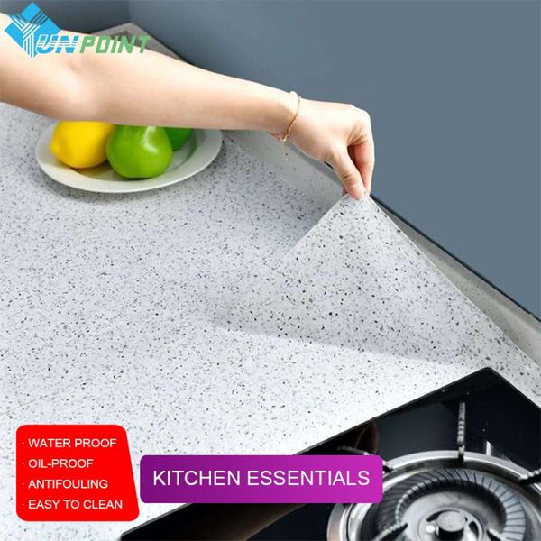 

wallpapers marble waterproof thickened kitchen non-stick oil cabinet door counterwallpaper self-adhesive deskstove terrazzo sticker