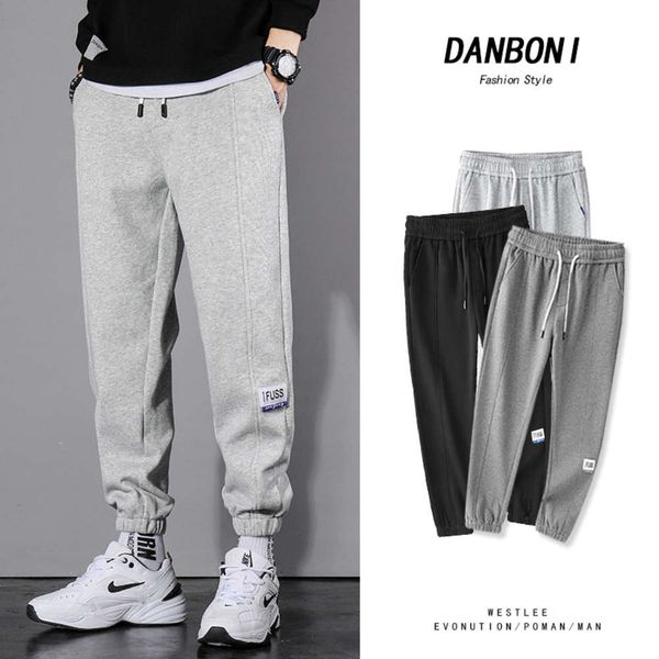 

autumn knitting loose trend legged leisure pants, Black