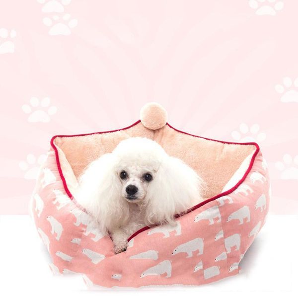 

kennels & pens dog house cat mat bed supplies removable and washable warm cute small litter pet