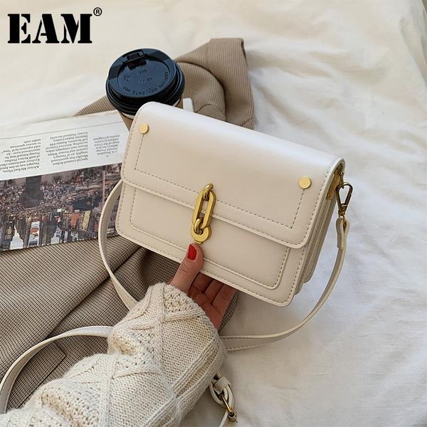 

cross body [eam] women elegant pu leather flap personality all-match crossbody shoulder bag fashion tide 2021 18a2100