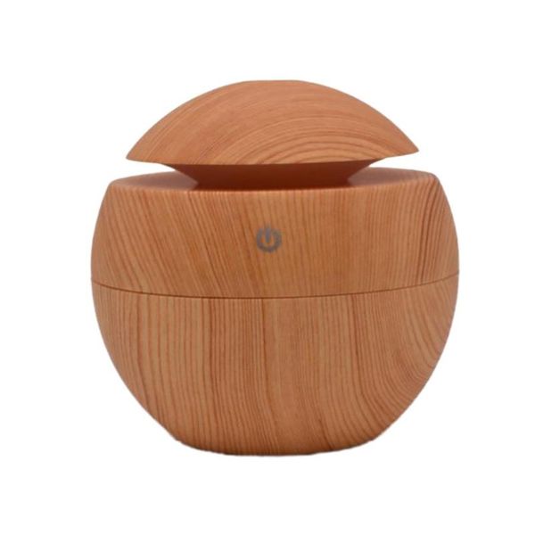 

essential oils diffusers household machine wood grain round humidifier mushroom