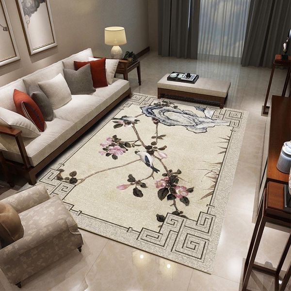 

cartoon coffee table carpet bedroom headboard covered with non-slip mat bedroom carpet nordic light luxury geometric style
