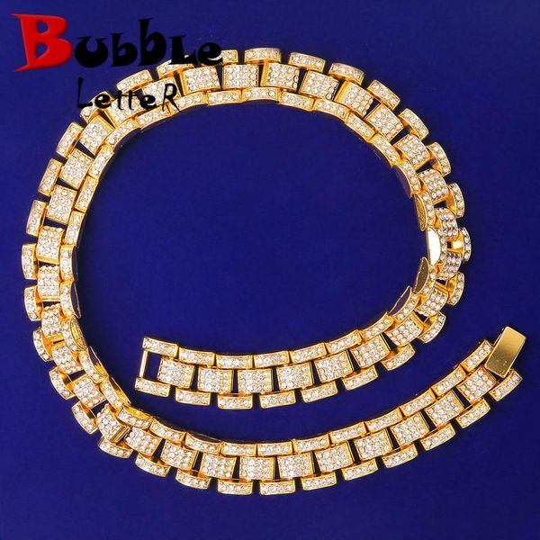 

chains alloy necklace iced out gold color men hip hop jewelry, Silver