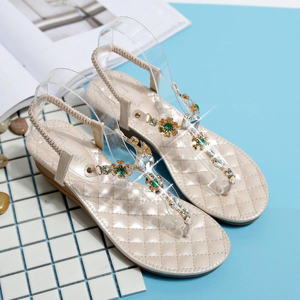 

summer fashion open toe women sandals casual wedge heel ear women's shoes, Black