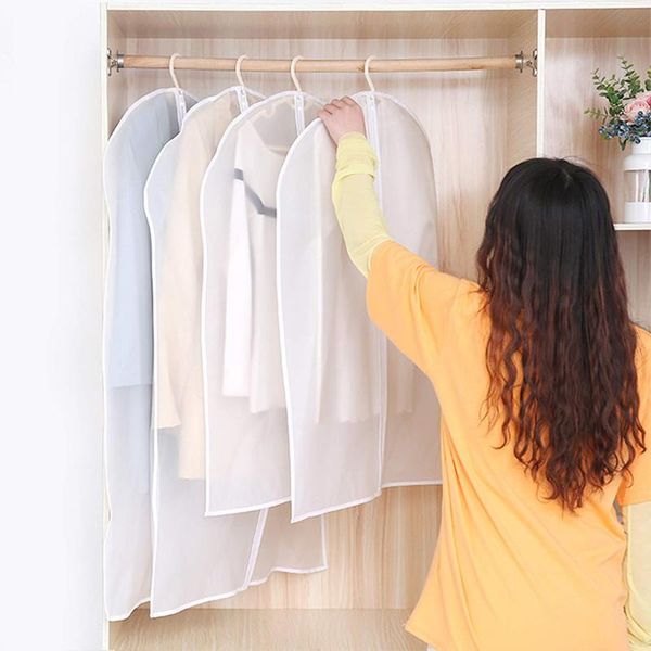 

clothing & wardrobe storage clothes dust cover dustproof garment cloth home bag pouch case organizer waterproof suit coat protector
