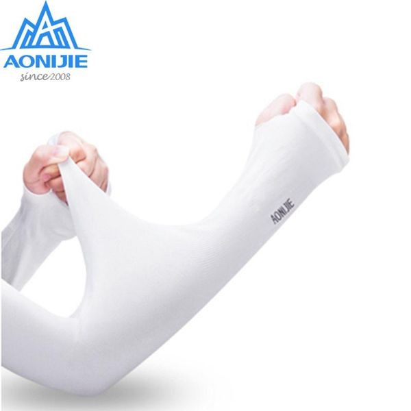 

elbow & knee pads aonijie sun protection gloves ice silk sleeve sports driving uv riding protectio, Black;gray