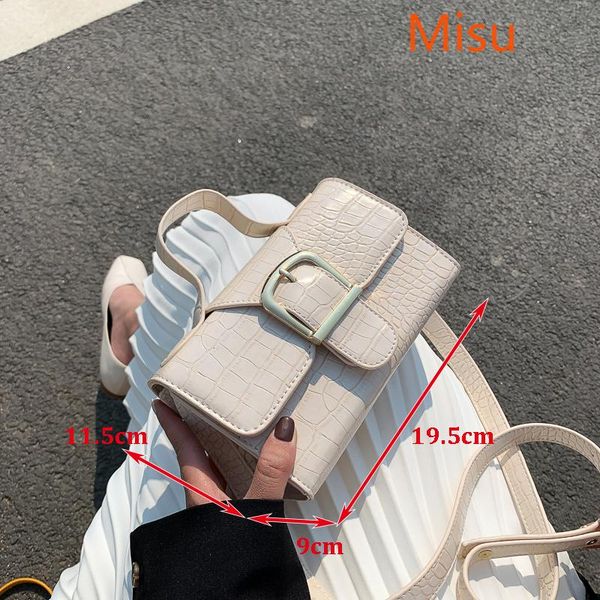 

shoulder bags mini crocodile pattern pu leather crossbody for women 2021 lock designer messenger bag female travel handbags